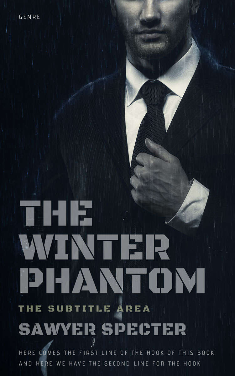 2D view of Premade Mystery & Thriller & Suspense Book Cover - Bunker