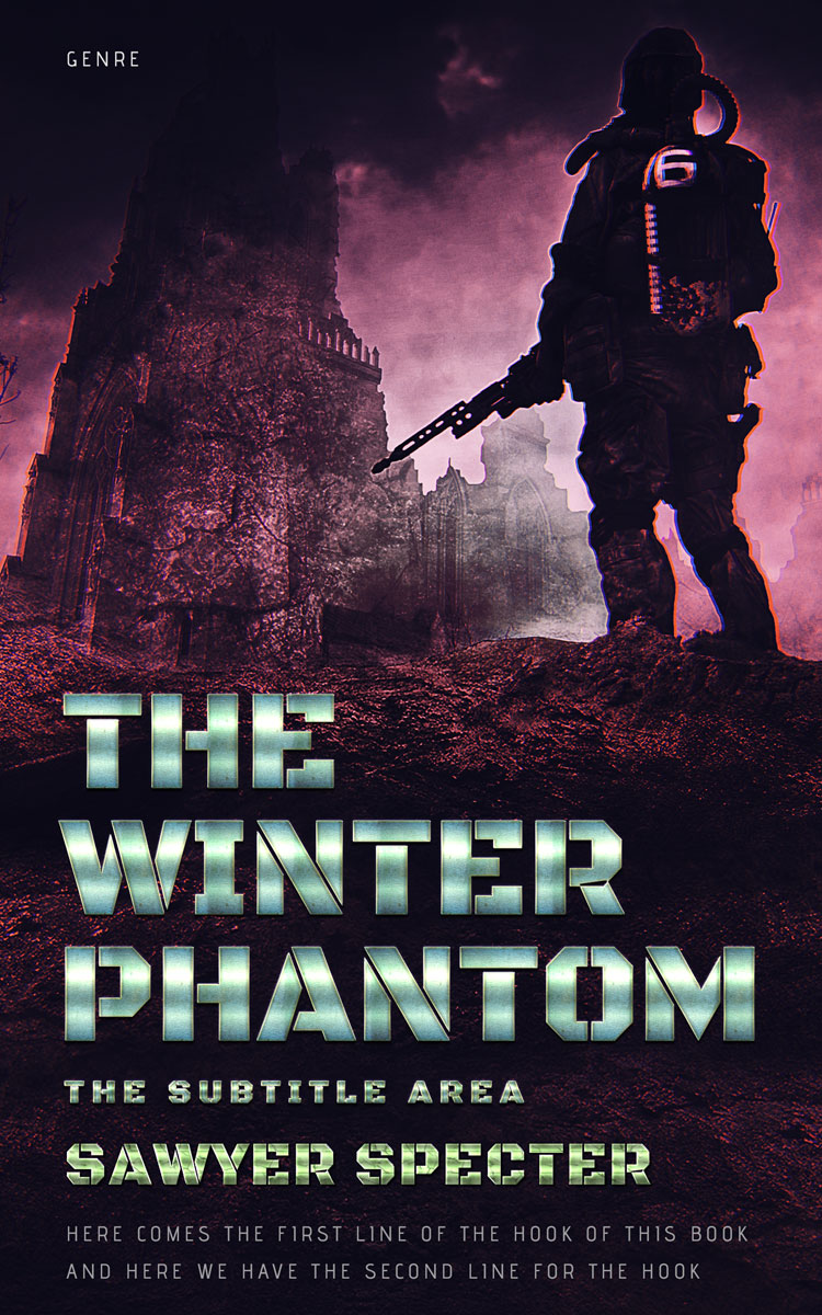 2D view of Premade Apocalyptica Book Cover - Revolver