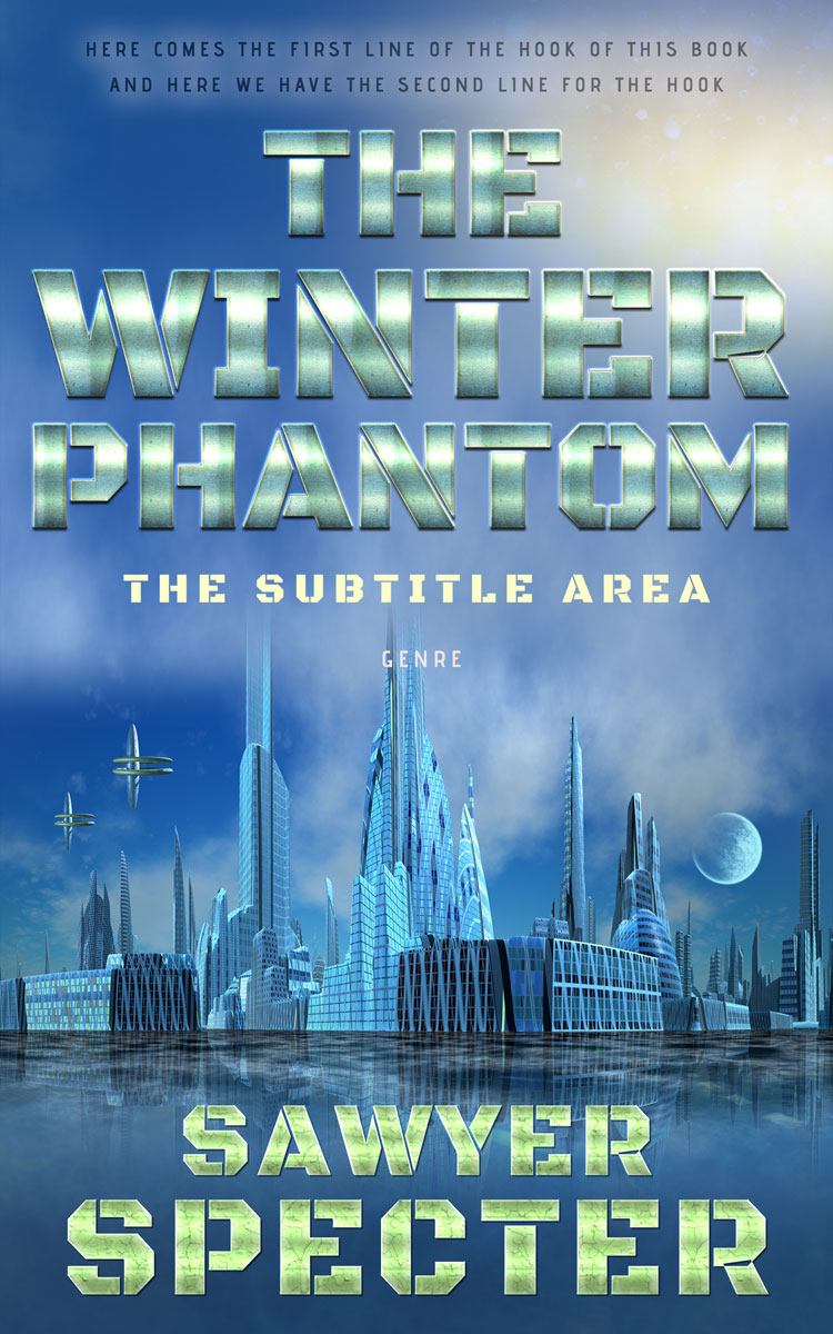 2D view of Premade Science Fiction Book Cover - Wedgewood