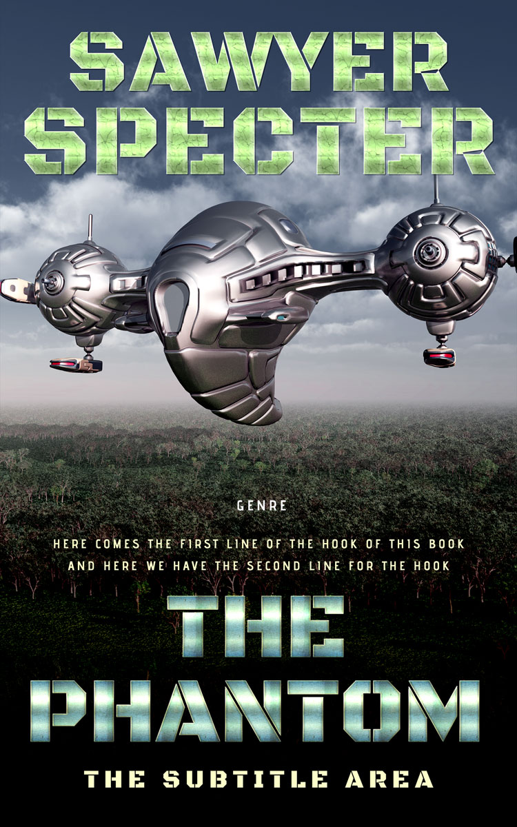 2D view of Clay Ash #7718 - Premade Science Fiction Book Cover