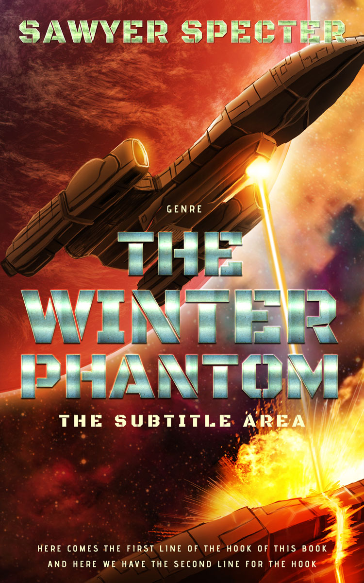 2D view of Premade Science Fiction Book Cover - Cedar