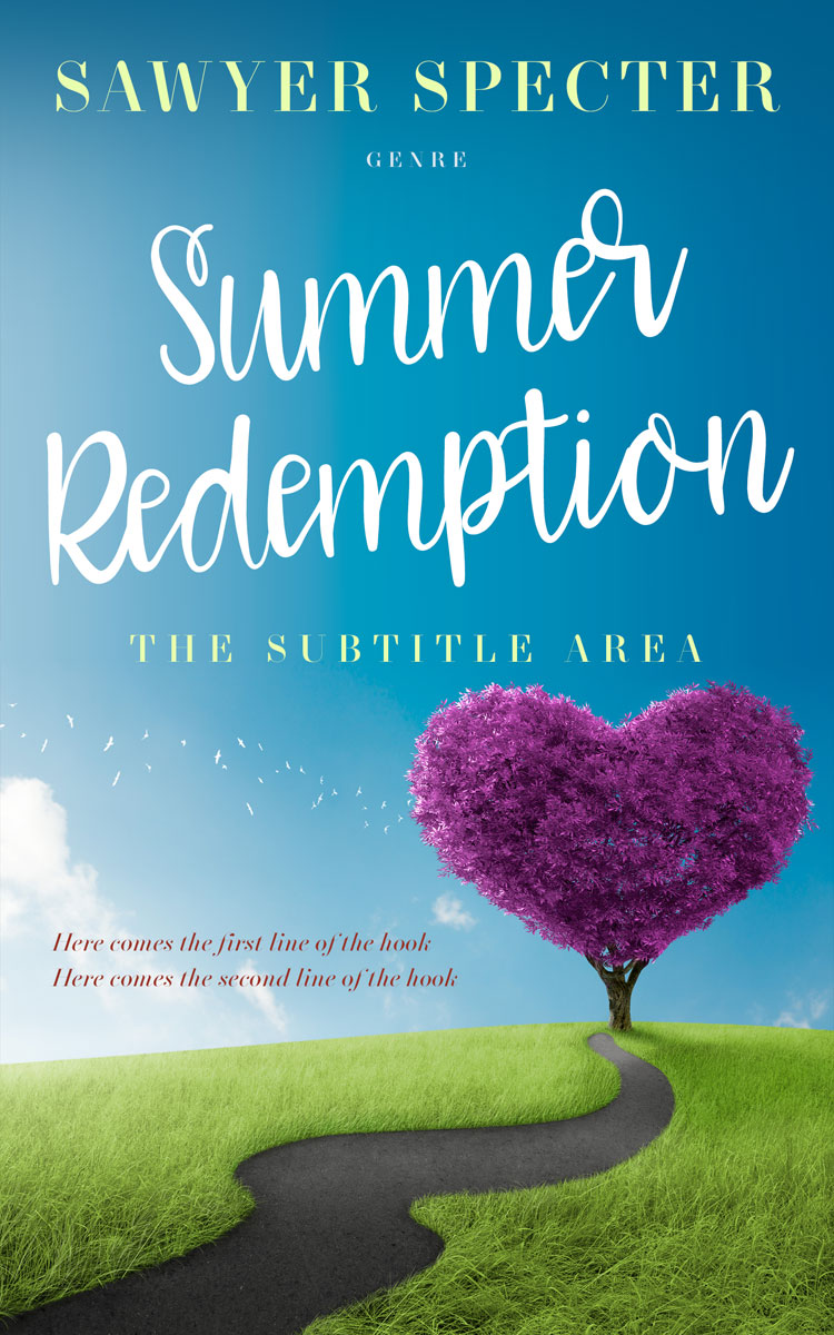 2D view of Premade Romance Book Cover - Boston Blue