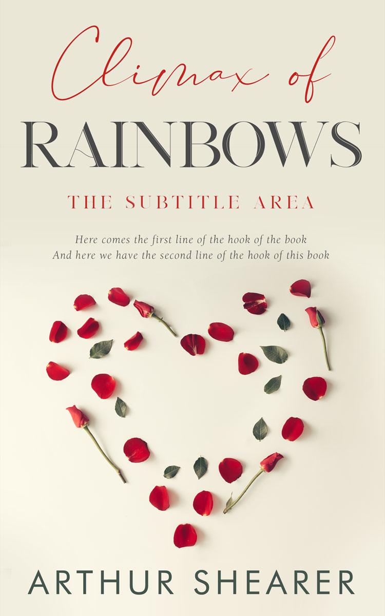 2D view of Premade Romance Book Cover - White Rock