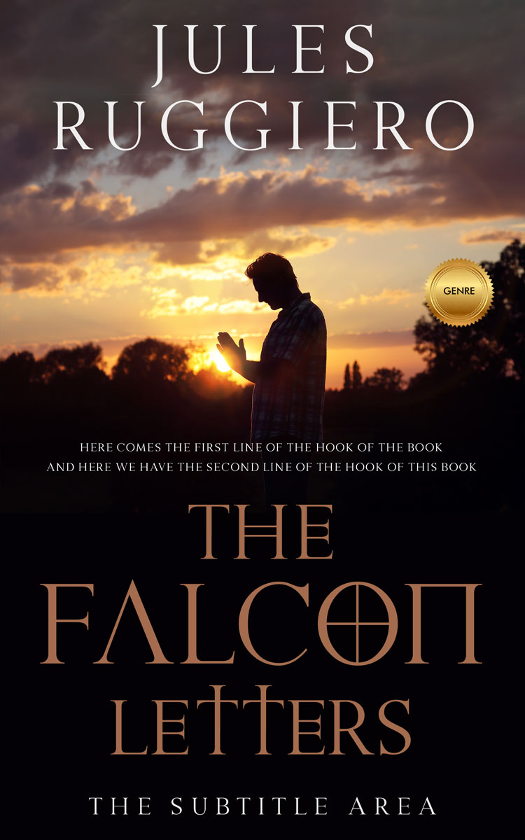 2D view of Premade Religion & Spirituality Book Cover - Laser