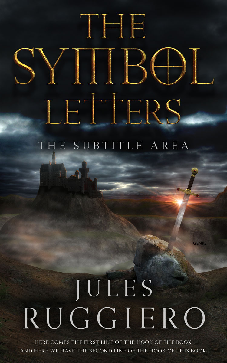 2D view of Premade Fantasy Book Cover - Tuatara