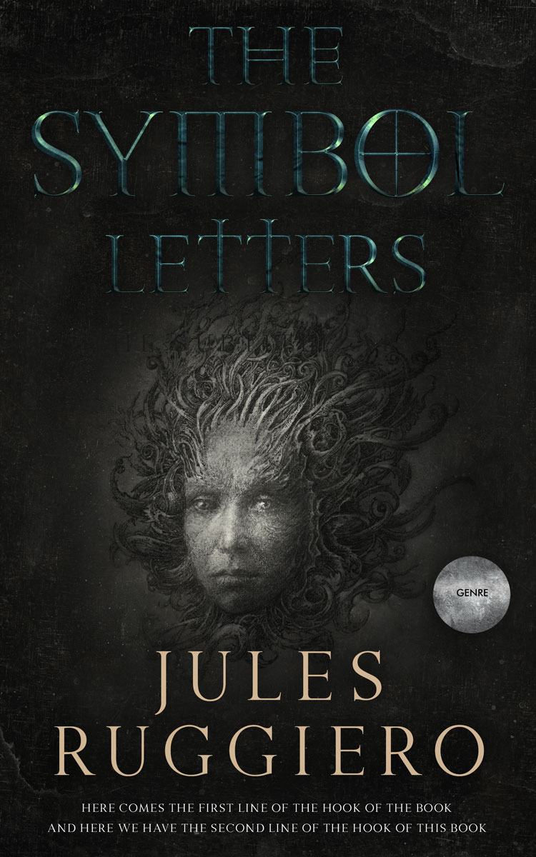 2D view of Premade Fantasy Book Cover - Heavy Metal