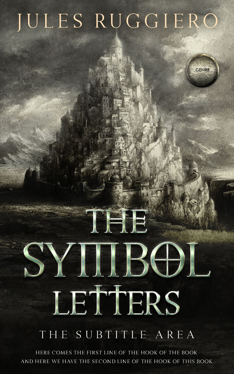 2D view of Premade Fantasy Book Cover - Dune