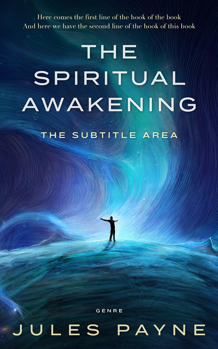 2D view of Premade Health & Mind & Body Book Cover - Blue Zodiac