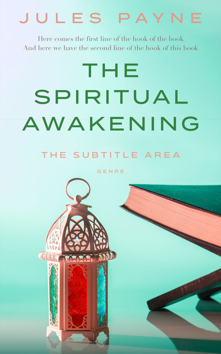 2D view of Premade Religion & Spirituality Book Cover - Jagged Ice