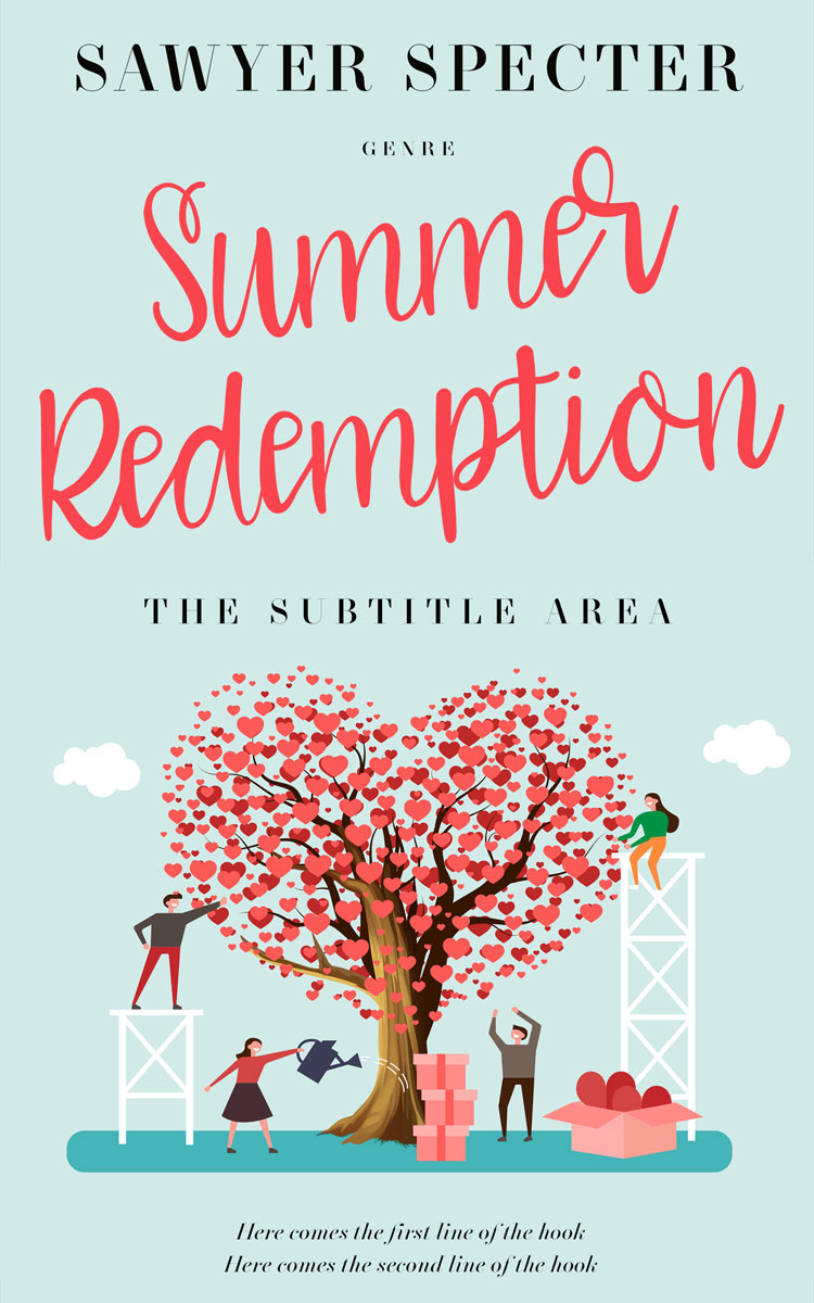 2D view of Premade Romance Book Cover - Skeptic