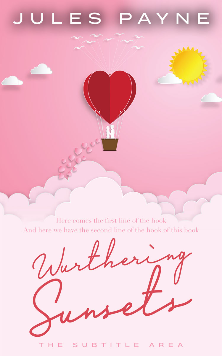 2D view of Premade Romance Book Cover - Azalea