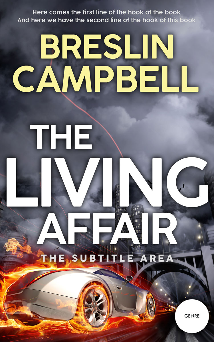 2D view of Premade Abstract Book Cover - Ship Gray