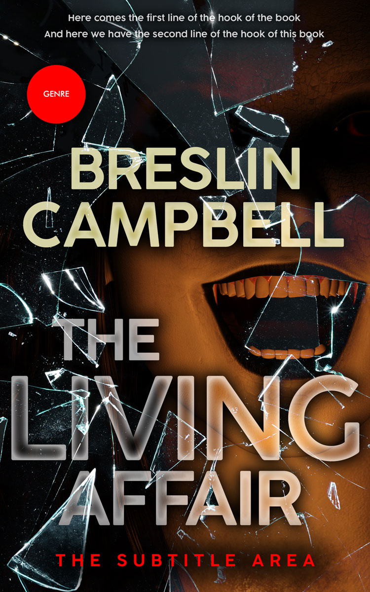 2D view of Premade Horror Book Cover - Old Rose