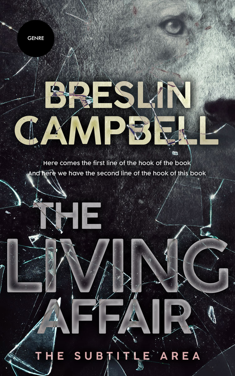 2D view of Premade Mystery & Thriller & Suspense Book Cover - Mist Gray