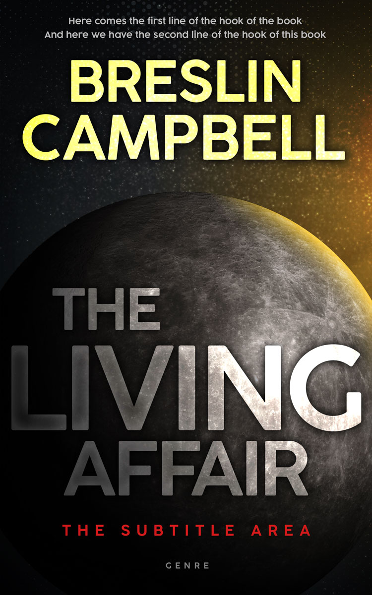 2D view of Premade Science Fiction Book Cover - Cod Gray