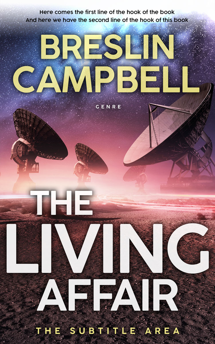 2D view of Premade Science Fiction Book Cover - Thunder