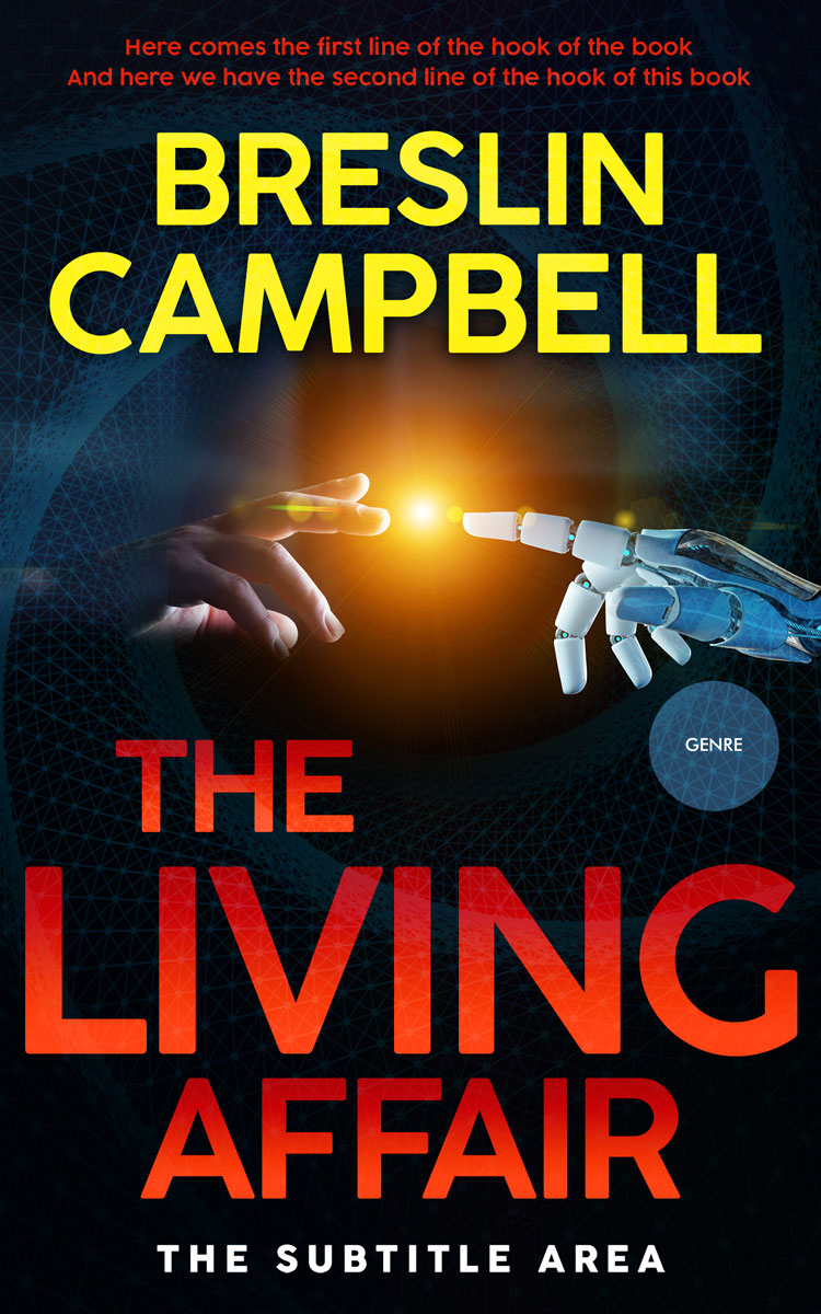 2D view of Premade Science Fiction Book Cover - Ochre