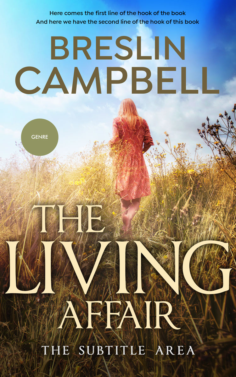 2D view of Premade Romance Book Cover - Celeste