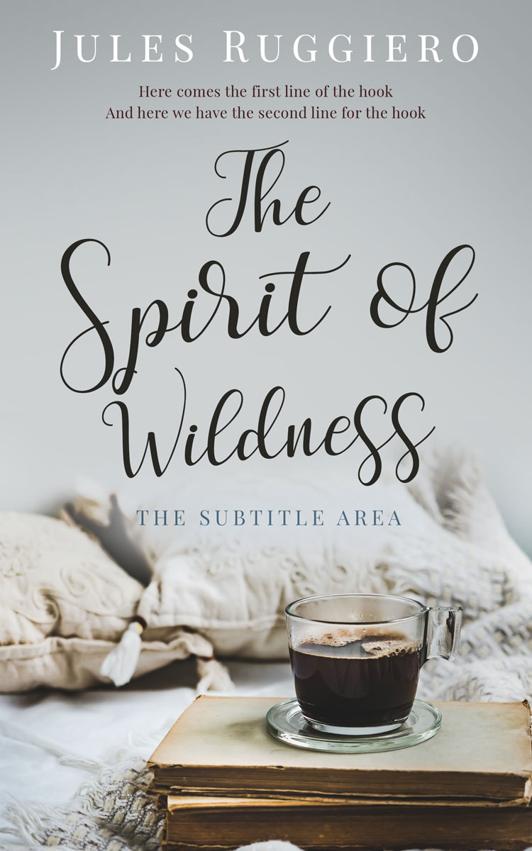 2D view of Premade Romance Book Cover - Pumice