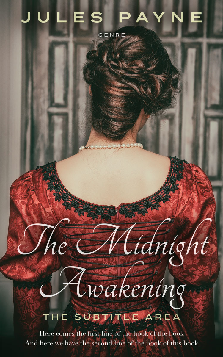 2D view of Premade Historical Book Cover - Taupe