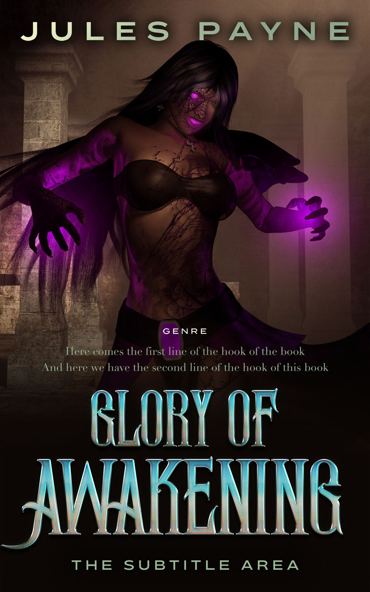 2D view of Premade Fantasy Book Cover - Gondola