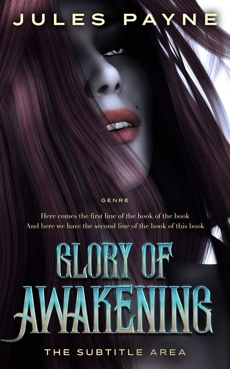 2D view of Premade Horror Book Cover - Thunder