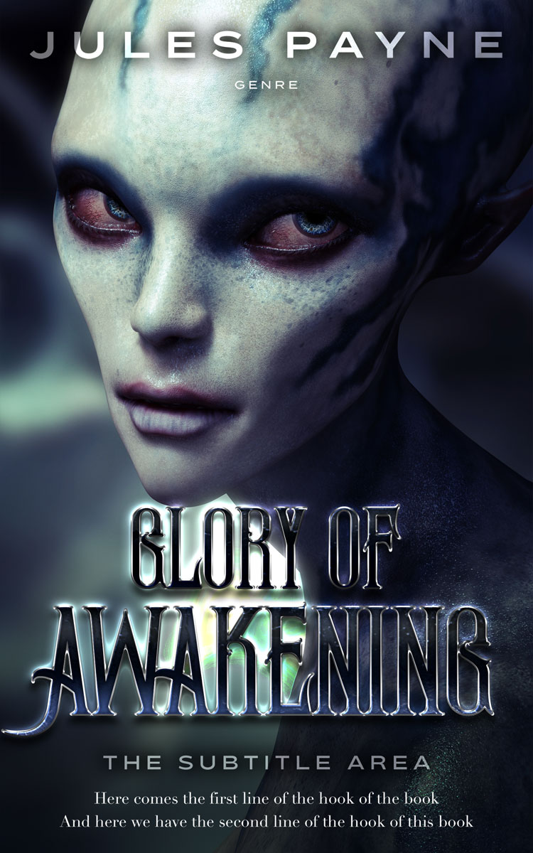 2D view of Premade Science Fiction Book Cover - Mirage