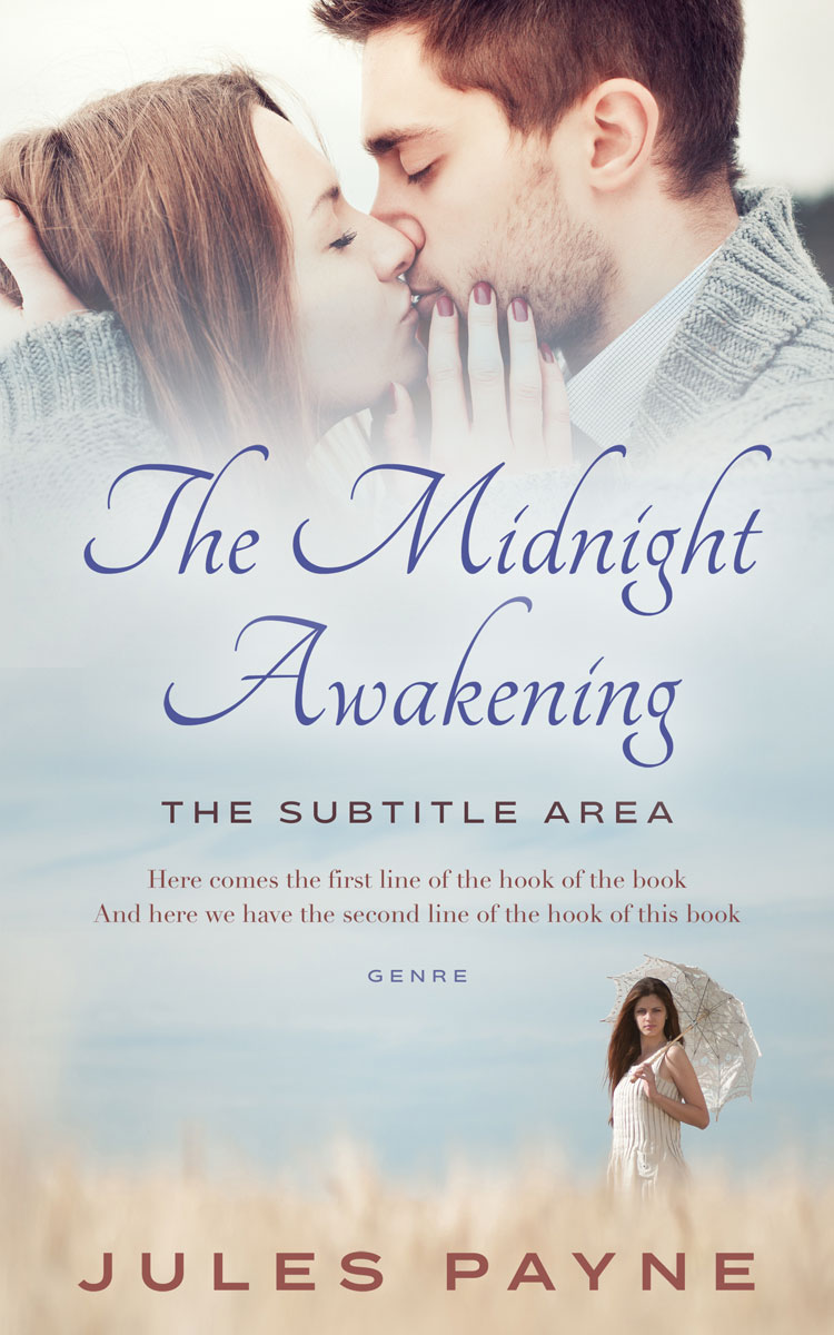 2D view of Premade Romance Book Cover - Quill Gray