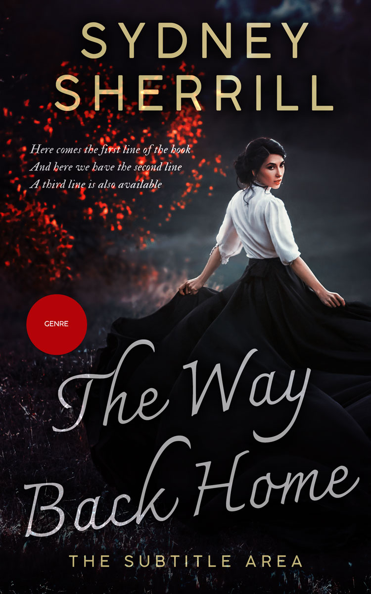 2D view of Premade Historical Book Cover - Woodsmoke