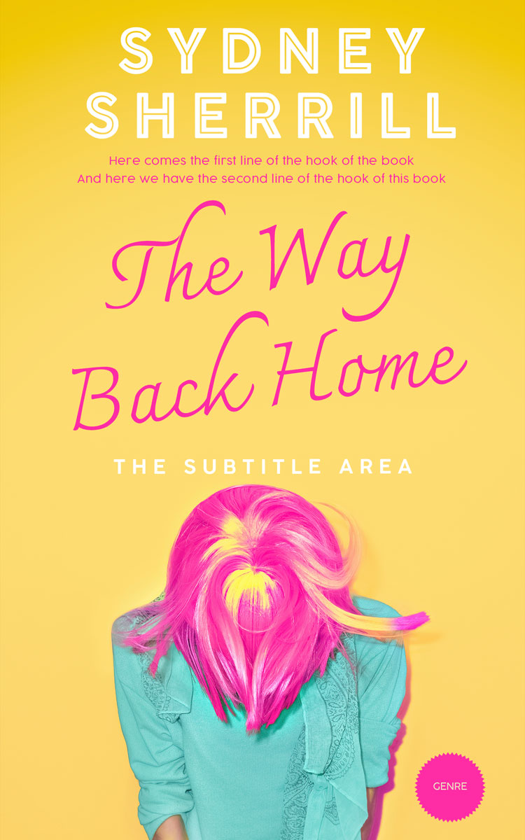 2D view of Premade Teen & Young Adult Book Cover - Goldenrod