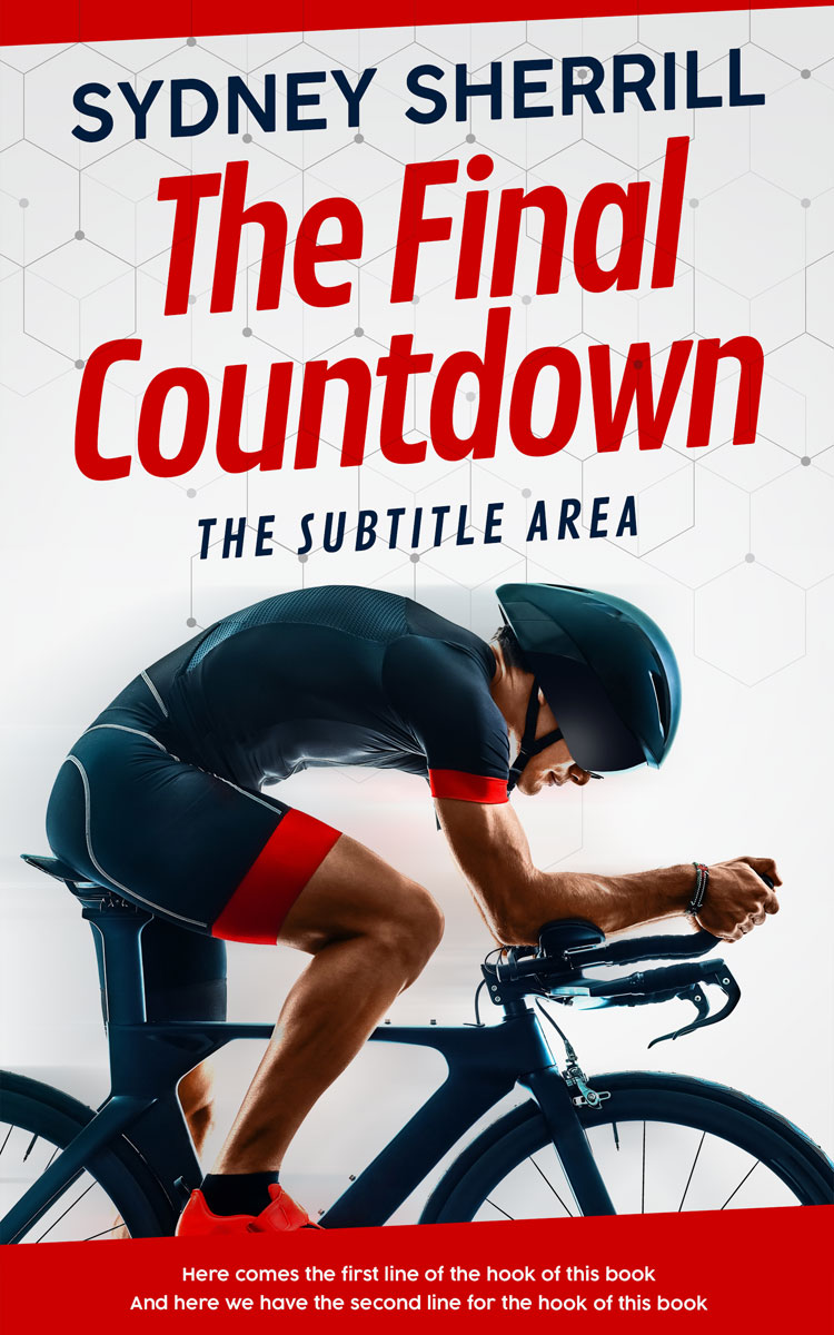 2D view of Premade Sports & Fitness Book Cover - Mirage