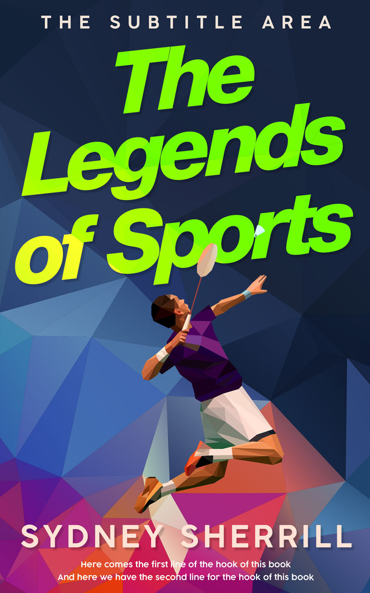 2D view of Premade Sports & Fitness Book Cover - Antique Brass