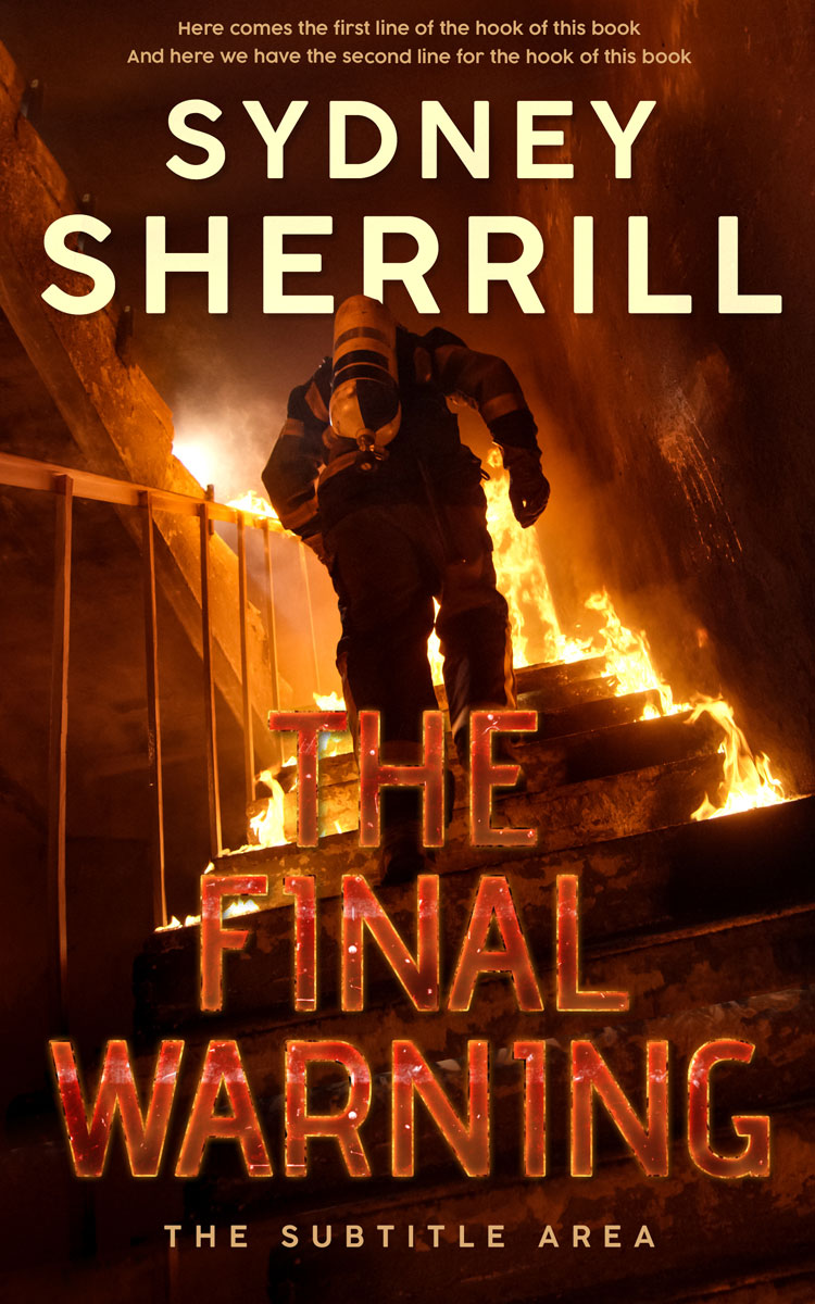 2D view of Premade Action & Adventure Book Cover - Rebel