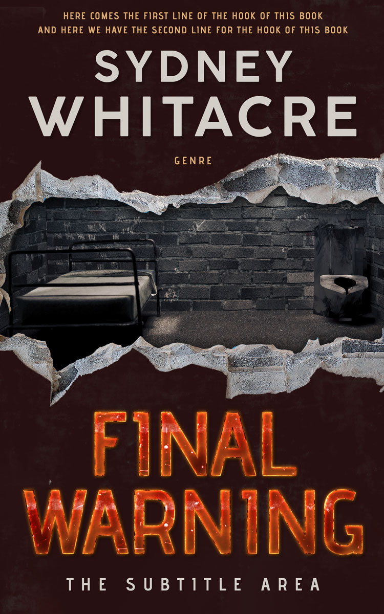 2D view of Premade Mystery & Thriller & Suspense Book Cover - Cocoa Brown