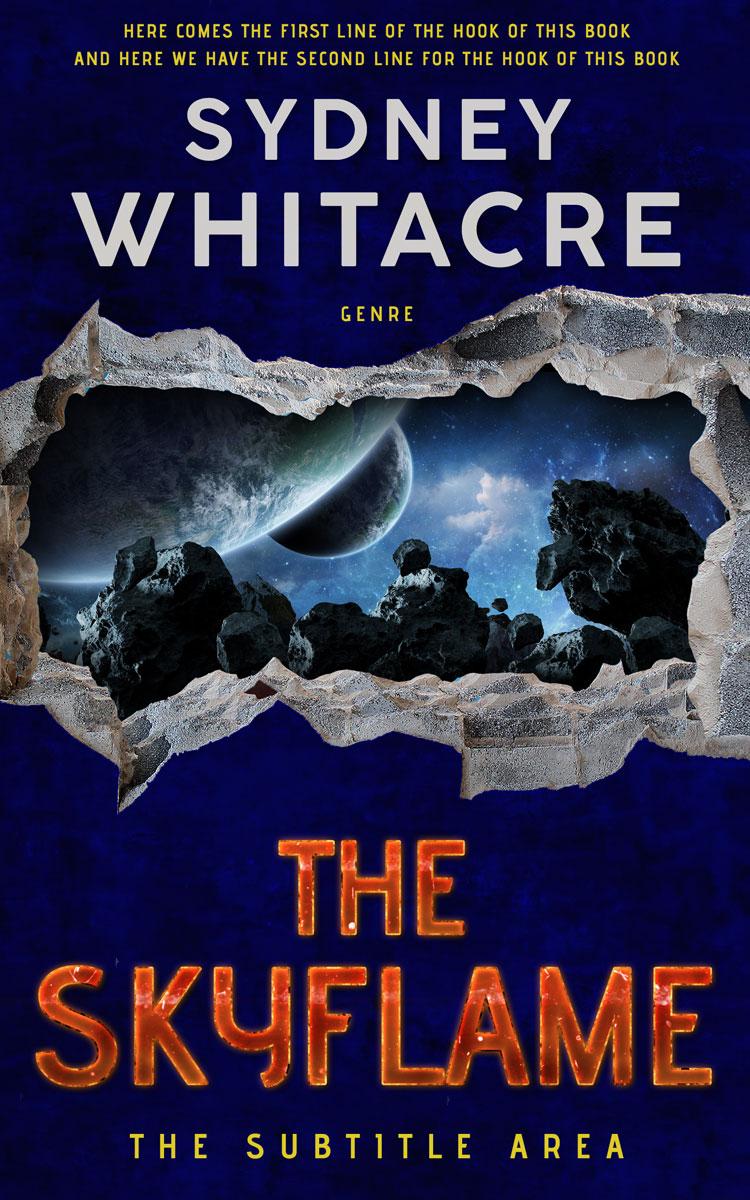 2D view of Premade Apocalyptica Book Cover - Sandrift