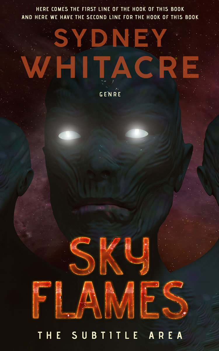 2D view of Premade Apocalyptica Book Cover - Cocoa Brown