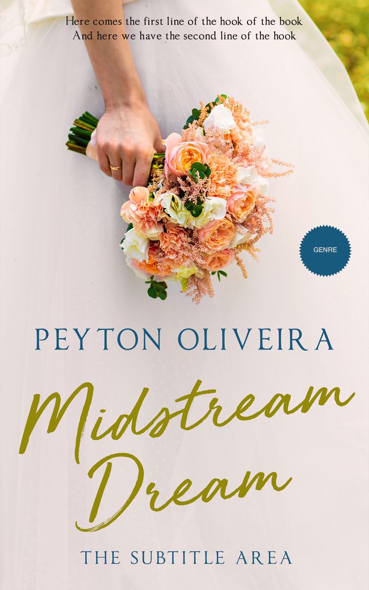 2D view of Premade Romance Book Cover - Pearl Bush