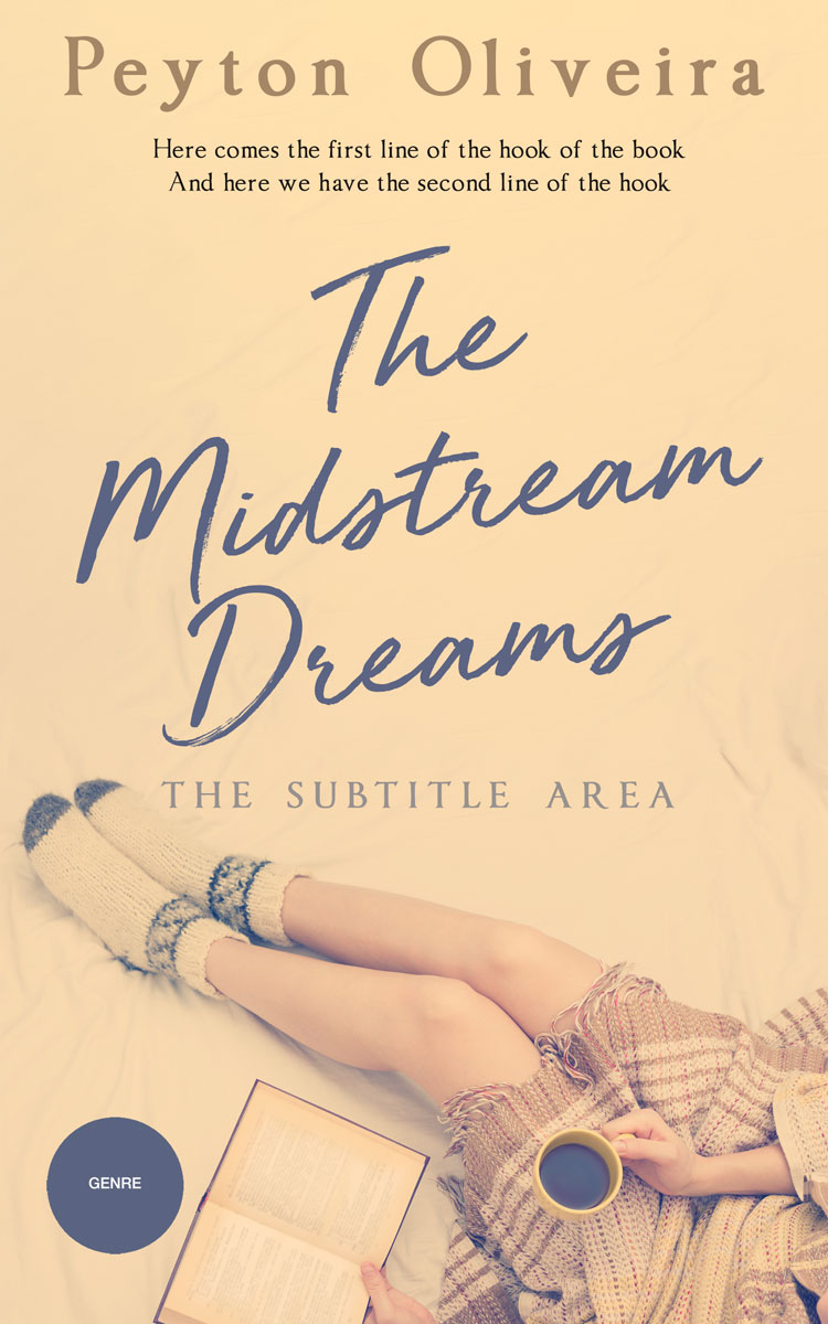 2D view of Premade Romance Book Cover - Maize