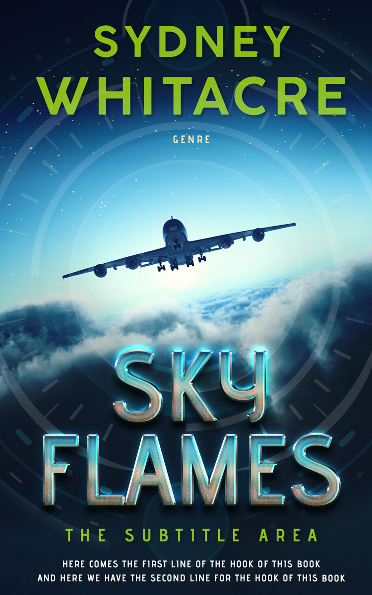 2D view of Premade Action & Adventure Book Cover - Edgewater