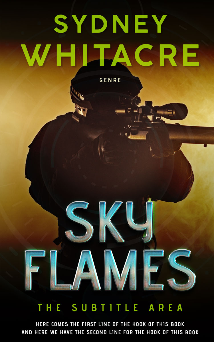 2D view of Premade Mystery & Thriller & Suspense Book Cover - Husk