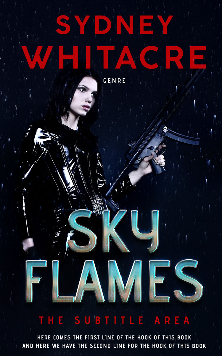 2D view of Premade Mystery & Thriller & Suspense Book Cover - Ebony