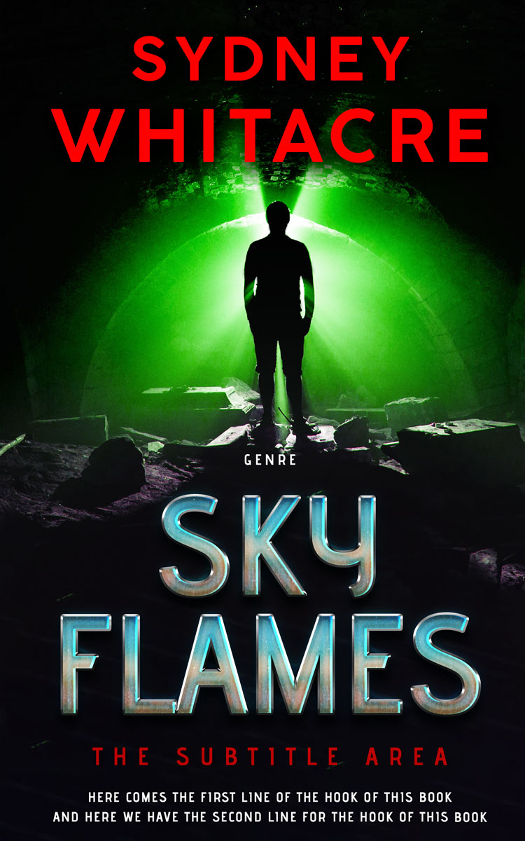 2D view of Premade Mystery & Thriller & Suspense Book Cover - Racing Green