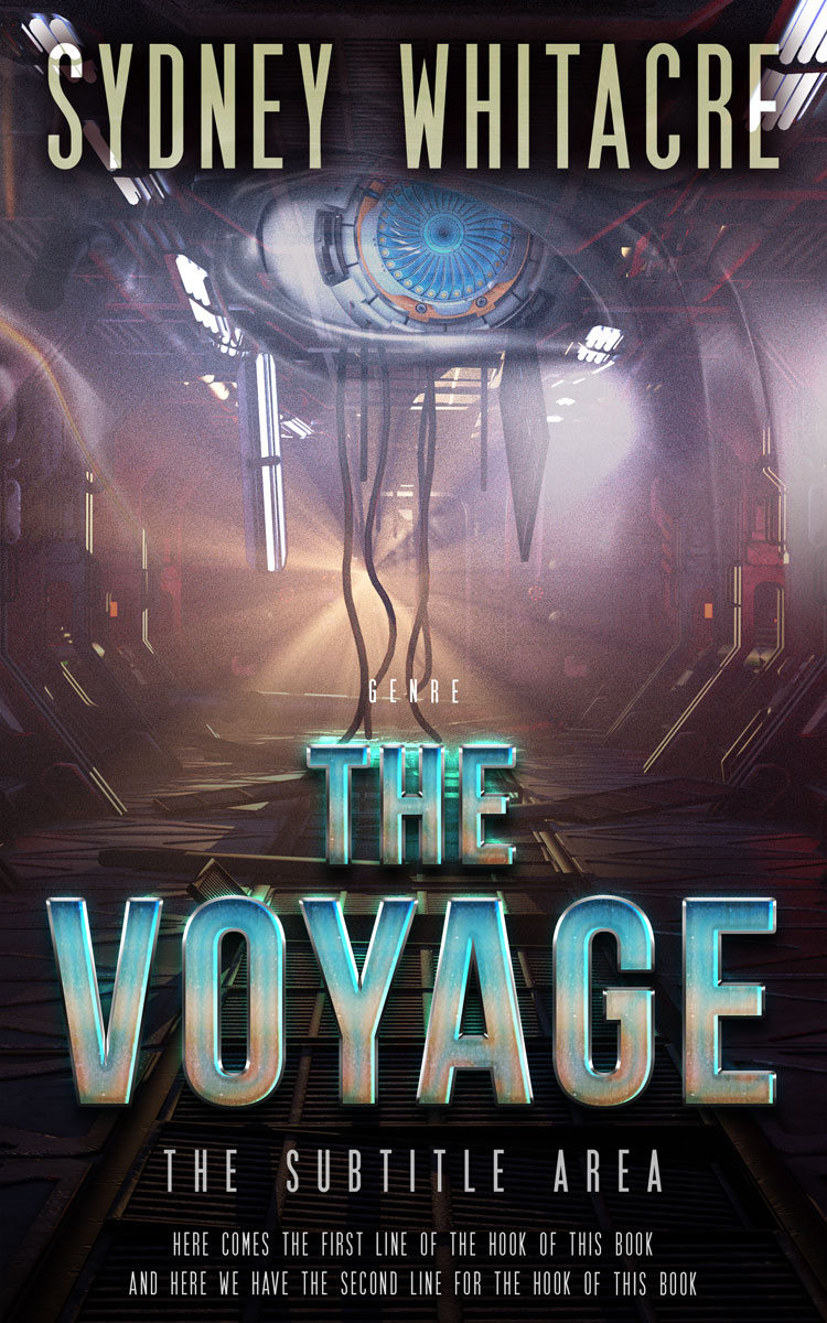 2D view of Premade Science Fiction Book Cover - Thunder