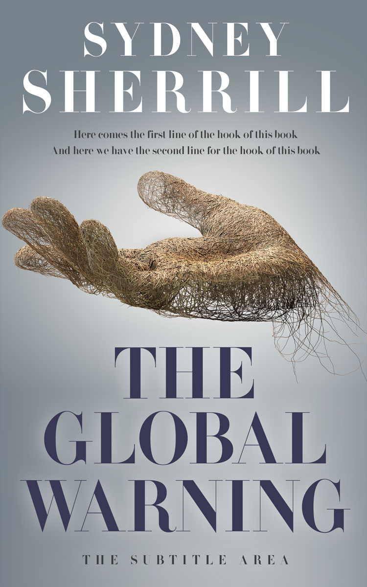 2D view of Premade Abstract Book Cover - Gray Chateau