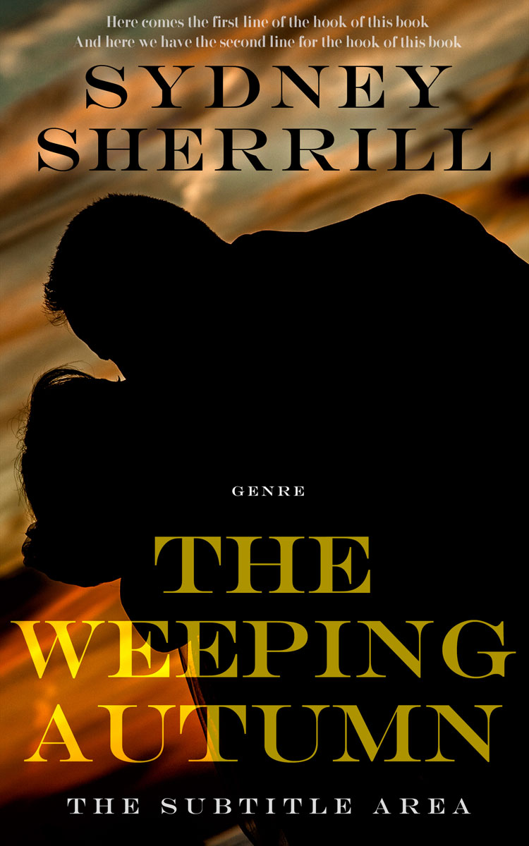 2D view of Premade Romance Book Cover - Copper