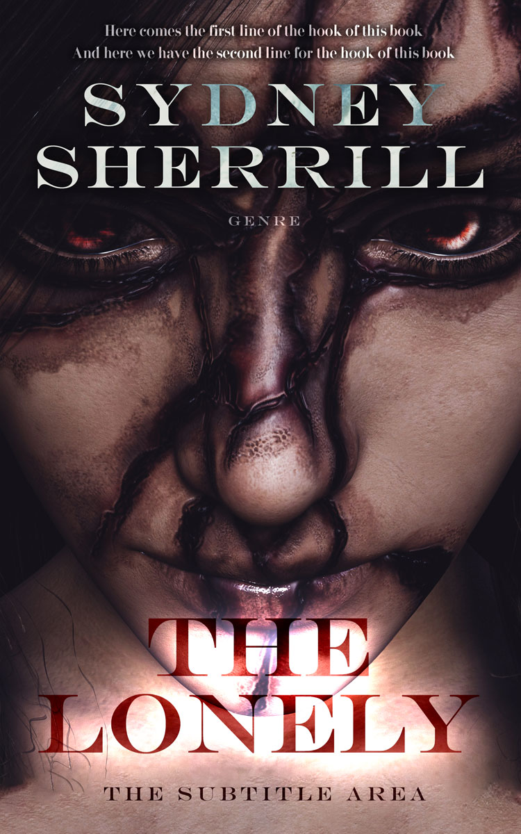2D view of Premade Horror Book Cover - Cocoa Brown