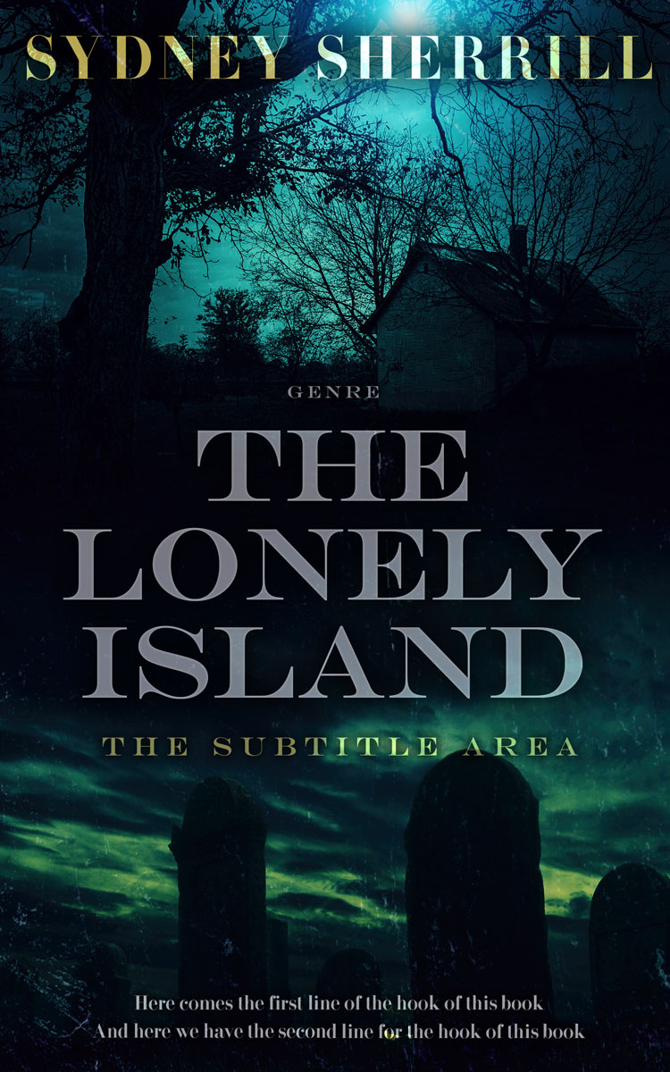 2D view of Premade Horror Book Cover - Firefly