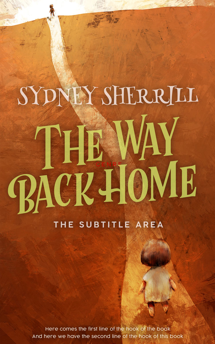 2D view of Premade Teen & Young Adult Book Cover - Hawaiian Tan