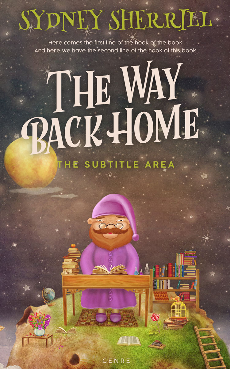 2D view of Premade Fantasy Book Cover - Kabul