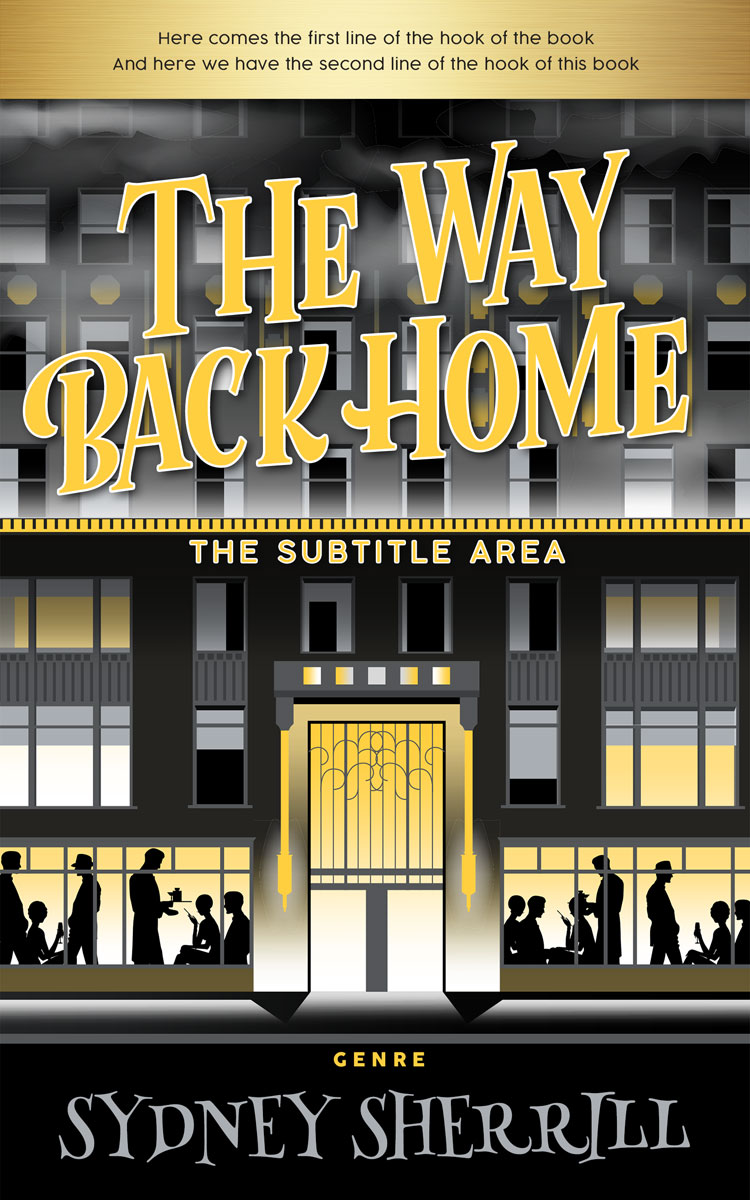 2D view of Premade Chick Lit Book Cover - Putty